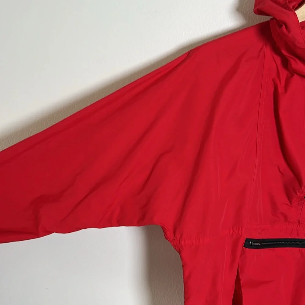 LL Bean Vintage Made in USA Pullover Windbreaker‎ in Red size medium
